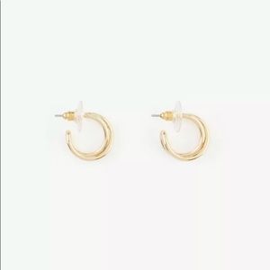 NWT Ann Taylor Double Hoops Earrings 401074  Gold